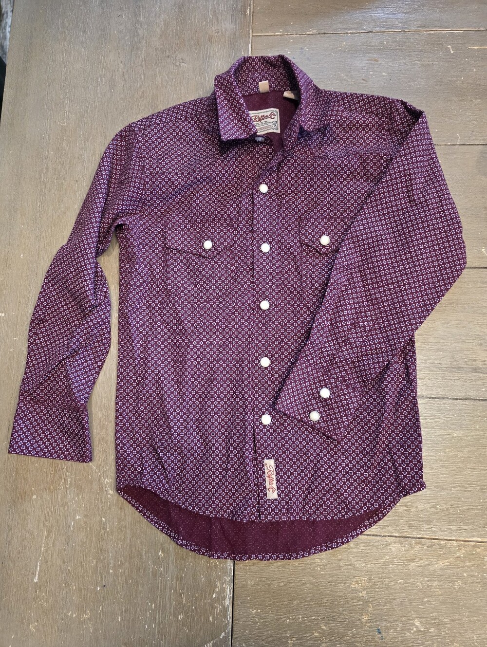 Rafter C Cowboy Collection Boys Shirt M